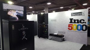 SecureIt booth at Shot Show