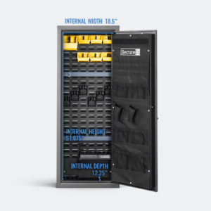 Agile Ultralight Model 52 Pro gun safe internal dimensions