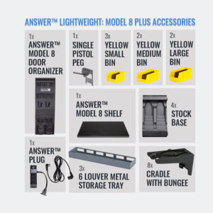 Answer Lightweight Model 8 Plus gun safe accessories