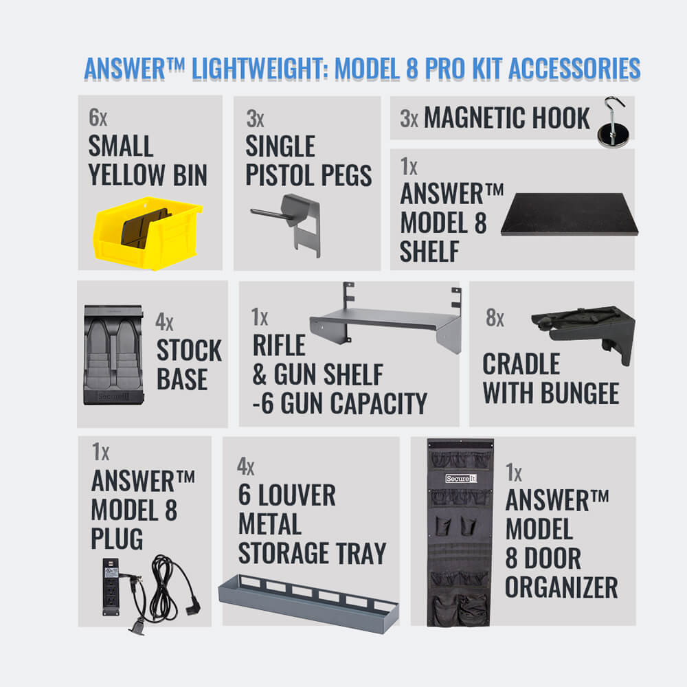Answer Lightweight Model 8 Pro Gun Safe Accessories