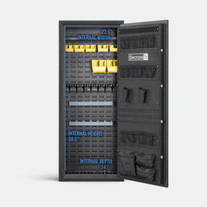Answer Lightweight Model 8 Plus gun safe internal dimensions