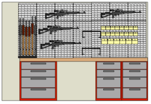 diy gun wall layout
