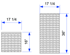 gun wall panel dimensions