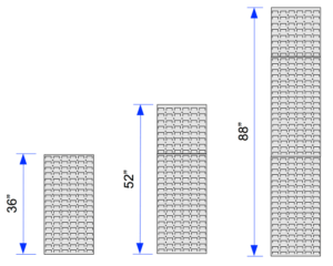 gun wall panel dimensions