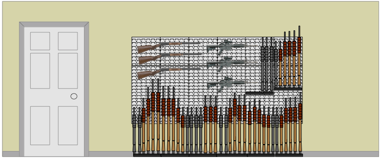 DIY gun wall kit