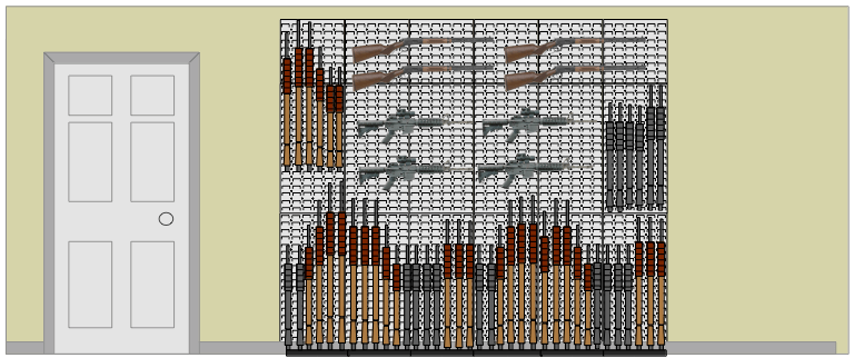 DIY gun wall kit