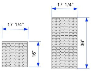 gun wall panel dimensions