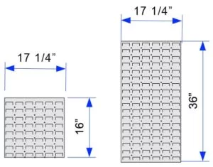 gun wall panel dimensions