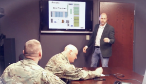 Tom Kubiniec meeting with the U.S. Military