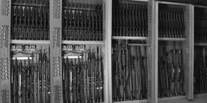 MilSpec Gun Cabinets inside of an armory