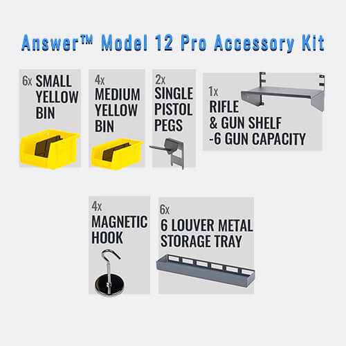 Answer Lightweight Model 12 Pro Gun Safe Accessory Kit