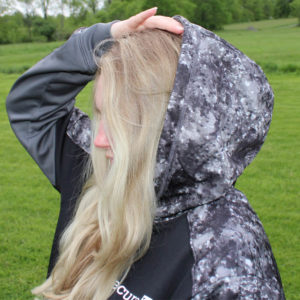SecureIt digital camo Dry Fit hoodie hood