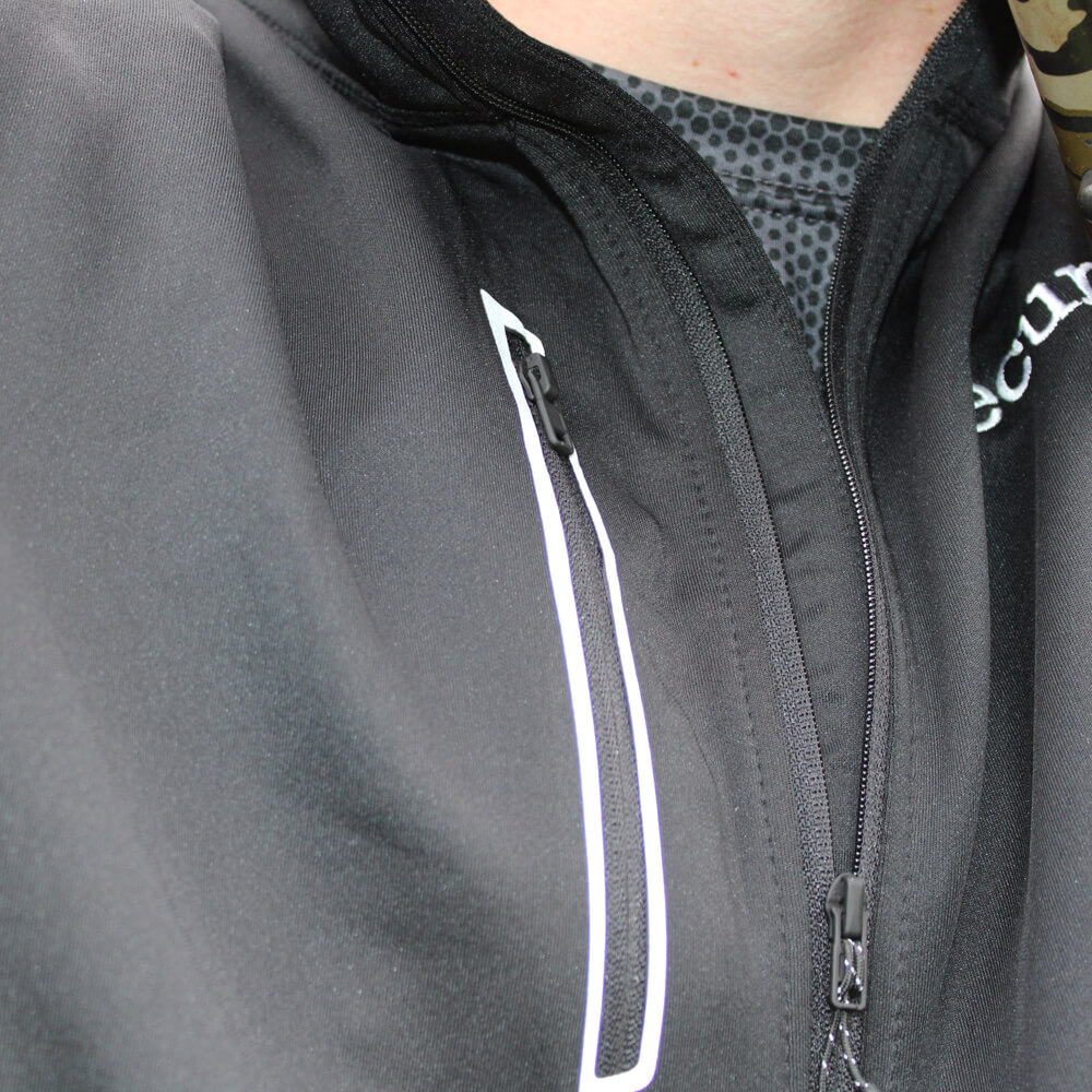SecureIt men's performance zip up jacket front zipper
