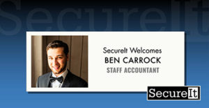 SecureIt Welcomes Staff Accountant Ben Carrock