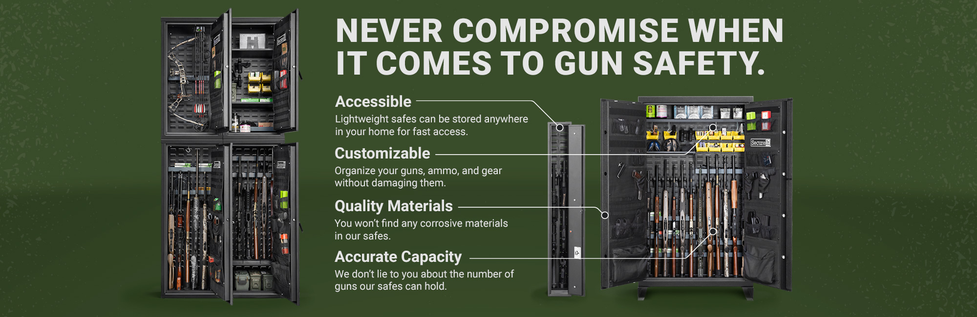 SecureIt gun safe system benefits