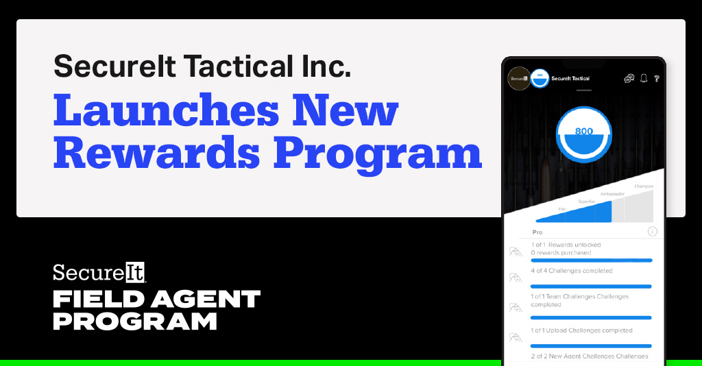 SecureIt Tactical Inc. Launches New Rewards Program