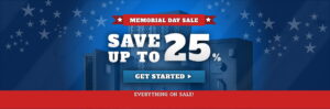 Memorial Day Sale - Save up to 25%