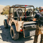 Man with Jeep, fast box 36 and rifle