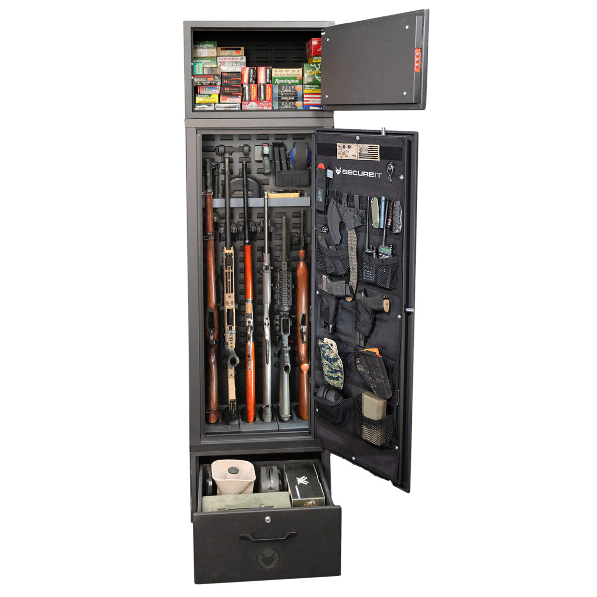 Agile™ 52 Pro Guns & Gear Max Stack With Cabinet and Drawer