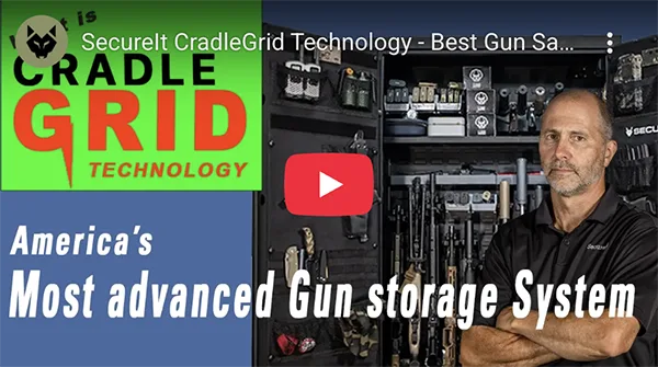 CradleGrid technology and gun safe storage