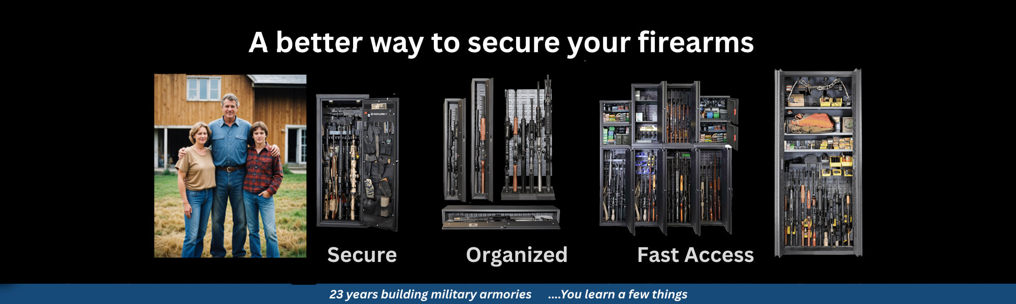 Secure fast access Gun safes