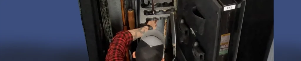 old safe - hard access